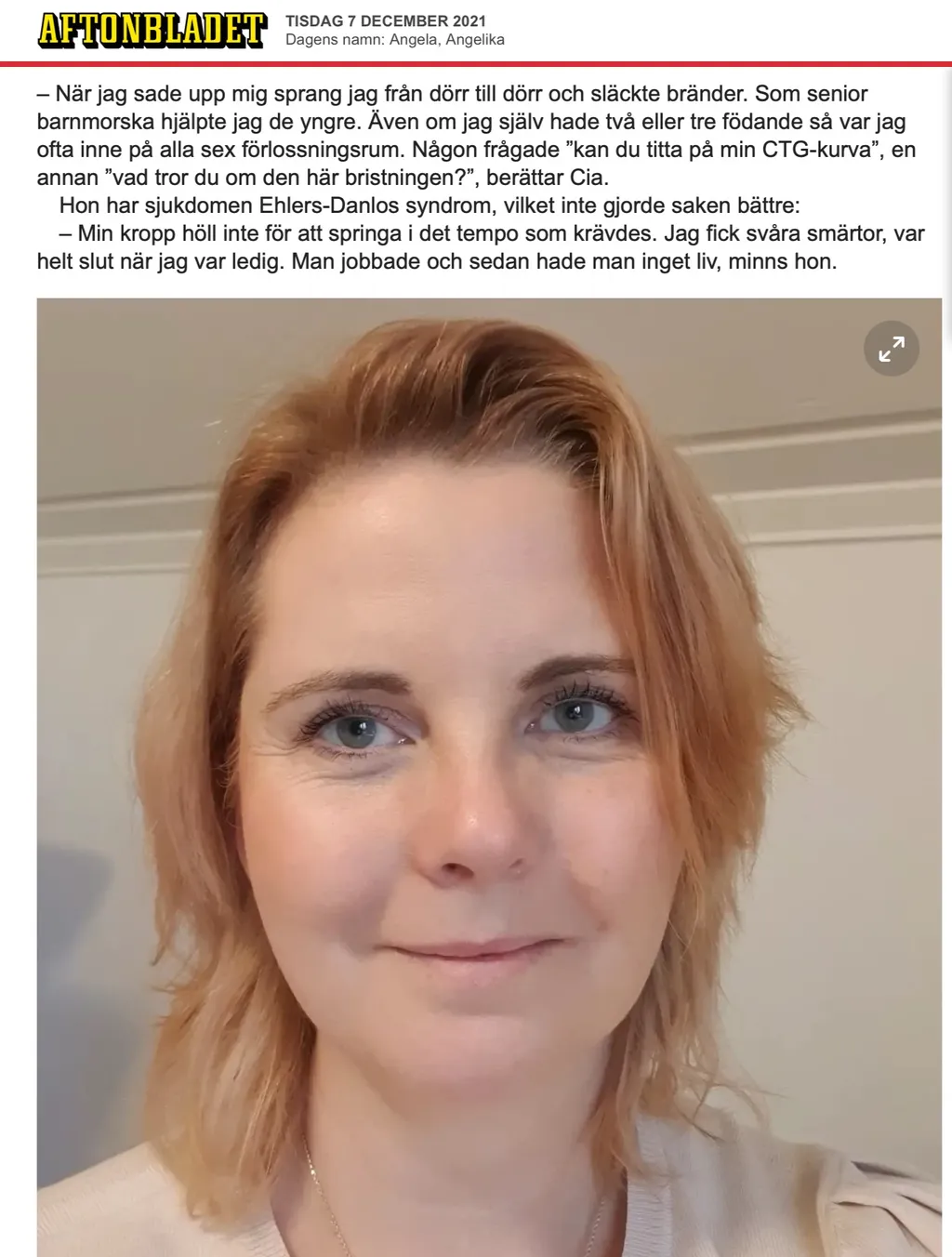 Nyhetsartikel från Aftonbladet om Birth in Harmony 2
